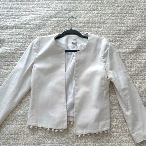 Beautiful J Crew white jacket